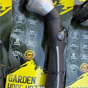 Black and Gray Garden Hose Nozzle